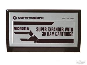 Commodore VIC-20 Super Expander 3k RAM Cartridge Silver Plate