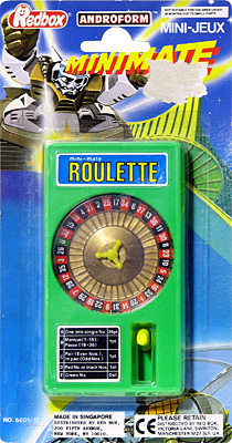 Roulette Mini-mate Androform Game Redbox on Card