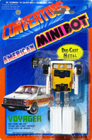 Convertors American Mini Bot Voyager with White Body on Card