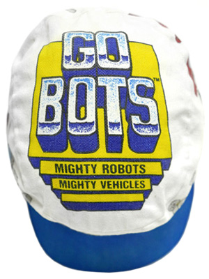 Gobots White Cloth Cap with Blue Brim