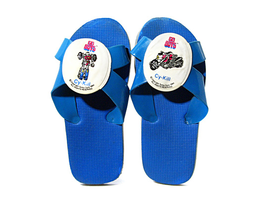 Gobots Blue Flip Flops