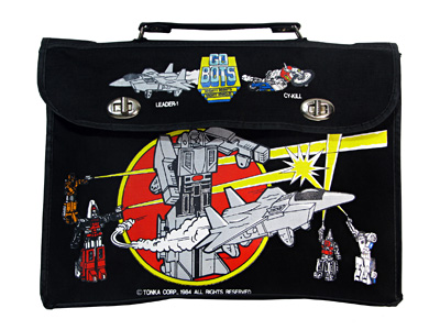 Gobots Black Fabric Satchel Bag