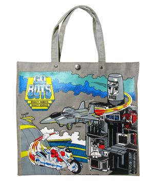 Gobots Grey Fabric Tote Bag