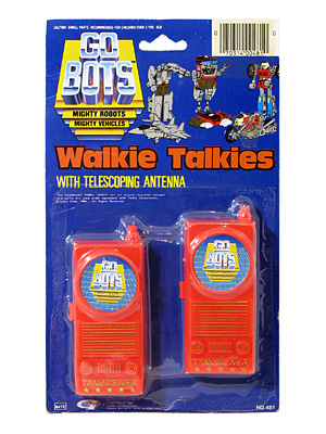 Gobots Walkie Talkies by Gordy International on Card