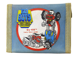 Gobots Blue Cy-Kill Velcro Fabric Wallet