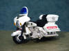 Harley Robo in White Motorcycle Mode