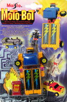 Truck Moto-Bot White and Blue Maisto Europe on Card