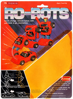 Cardback / Backing Card for Ro-Bots Red Corvette