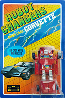 Corvette Red Robot Changers on Card