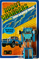 Ford Ranger Truck Teal Robot Changers on Card