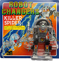 Killer Spider Robot Changers on Card