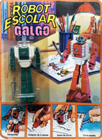 Robot Escolar Green Bootleg on Card