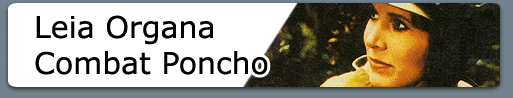 Leia Organa Combat Poncho Cardback Button