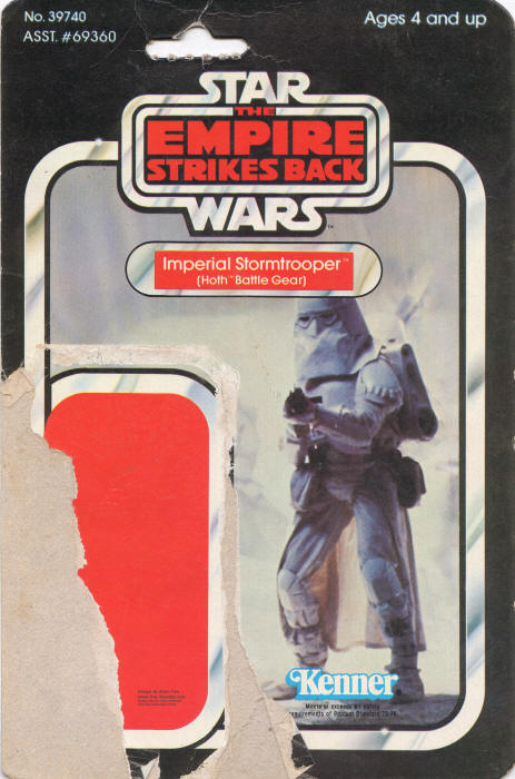 Imperial StormtrooperHoth Battle Gear esb41e 41 Back Backing Card / Cardback