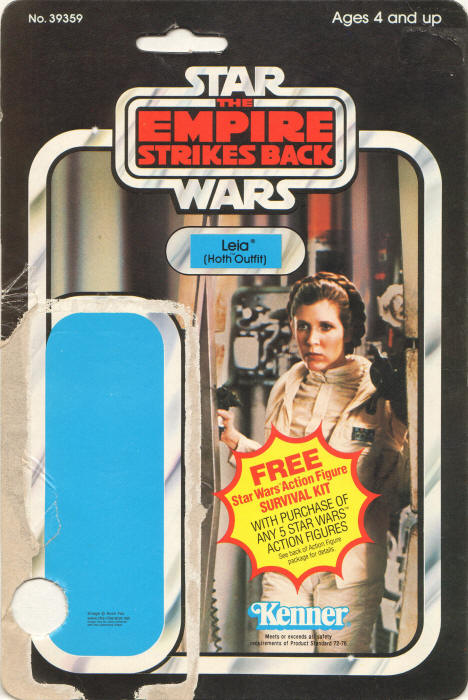 Leia Organa Hoth Outfit 41 back Australian Backing Card / Card Back Survival Kit Offer