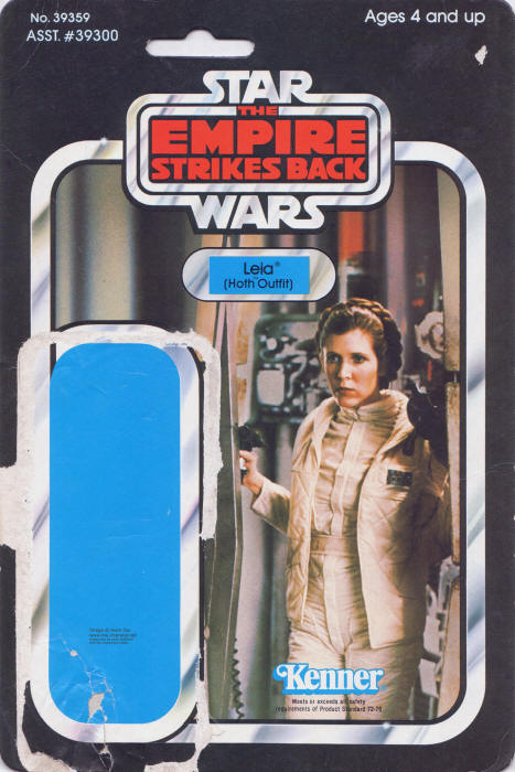 Leia Organa Hoth Outfit esb41d 41 Back Backing Card / Cardback