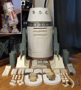 R5-D4 Droid Life Size Head All The Pieces