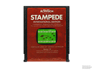 Atari 2600 Stampede International Edition Game Cartridge PAL