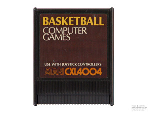 Atari 400 800 and 1200 Basketball Game Cartridge