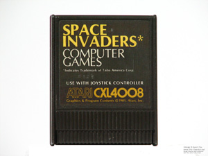 Atari 400 800 and 1200 Space Invaders Game Cartridge