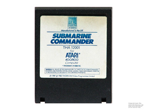 Atari 400 800 1200 Submarine Commander Game Cartridge