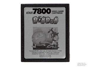 Atari 7800 Dig Dug Game Cartridge PAL