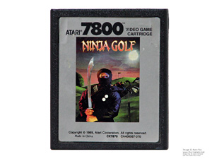 Atari 7800 Ninja Golf Game Cartridge PAL