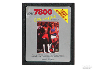 Atari 7800 One on One Basketball Game Cartridge PAL