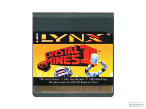 Atari Lynx Crystal Mines II 2 Game Cartridge