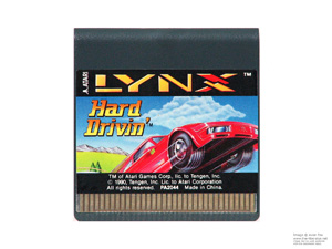 Atari Lynx Hard Drivin' Game Cartridge