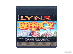 Atari Lynx Paperboy Game Cartridge