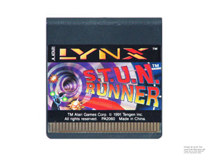 Atari Lynx Stun Runner Game Cartridge