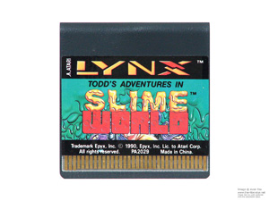 Atari Lynx Todds Adventures in Slime World Game Cartridge