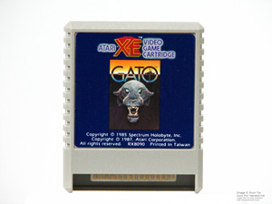 Atari XE Gato Game Cartridge