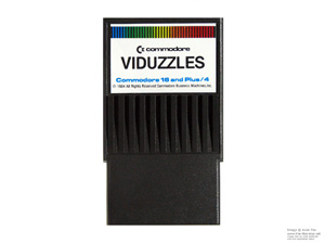Commodore 16 and Plus/4 Game Viduzzles Game Cartridges