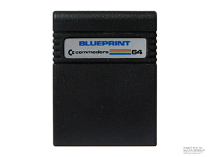 Commodore 64 Blueprint Game Cartridge