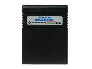 Commodore 64 Tooth Invaders Game Cartridge