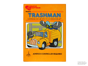 Box for Commodore 64 Trashman Foil Sticker