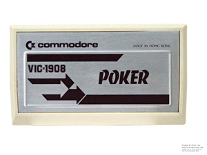Commodore VIC-20 Draw Poker Game Cartridge