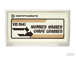 Commodore VIC-20 Number Nabber Shape Grabber Game Cartridge