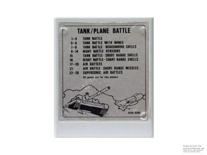 Hanimex Radofin Tank/Plane Battle Game Cartridge