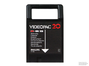 Philips Videopac G7000 Stone Sling Game Cartridge