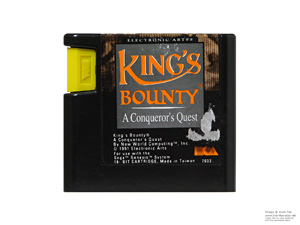 SEGA Mega Drive King's Bounty a Conqueror's Quest Game Cartridge