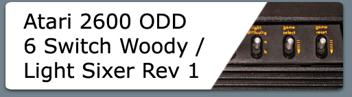 Atari 2600 Odd Woody Light Sixer Button