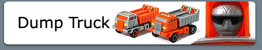 Dump Trucks Orange and Grey Robo Tron Button