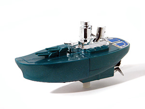 Convertors Capt Nemo Green Battleship in Boat Mode