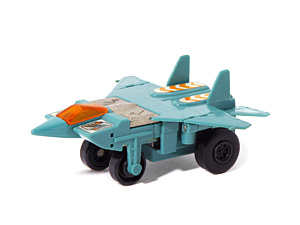 F-15 Jet Dashbots Teal Blue in Fighter Plane Mode