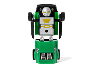 Firebird Dashbots Green Plastic in Robot Mode