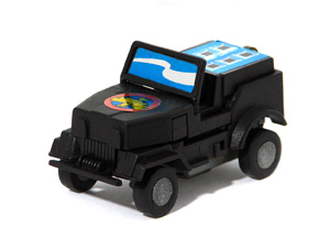 Mighty Bots Black Jeep in Alt Mode