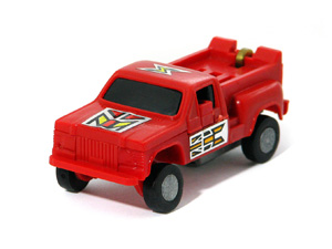 Red Mighty Bots Pickup in Alt Mode